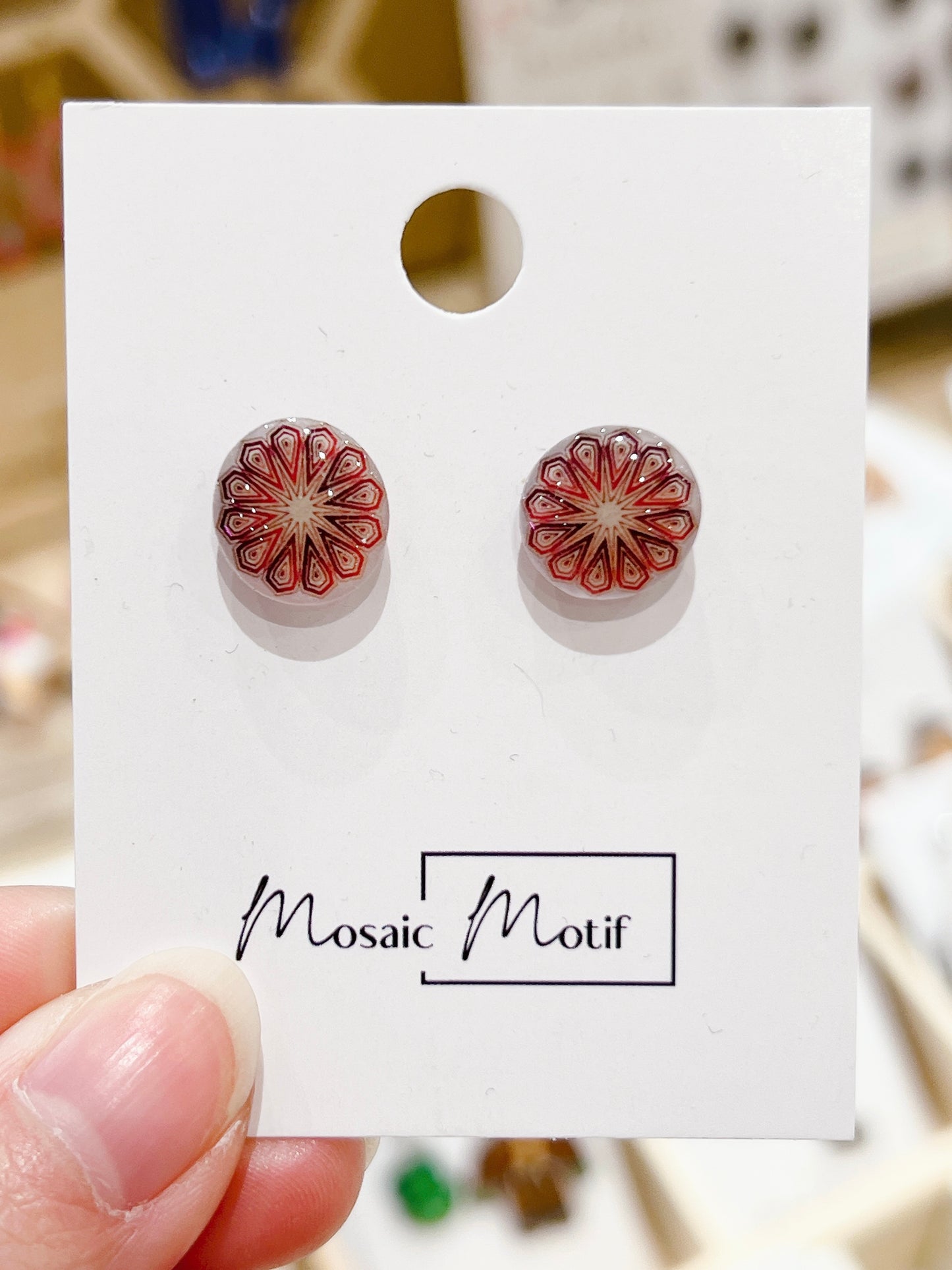 Kaleidoscope stud (multiple styles)