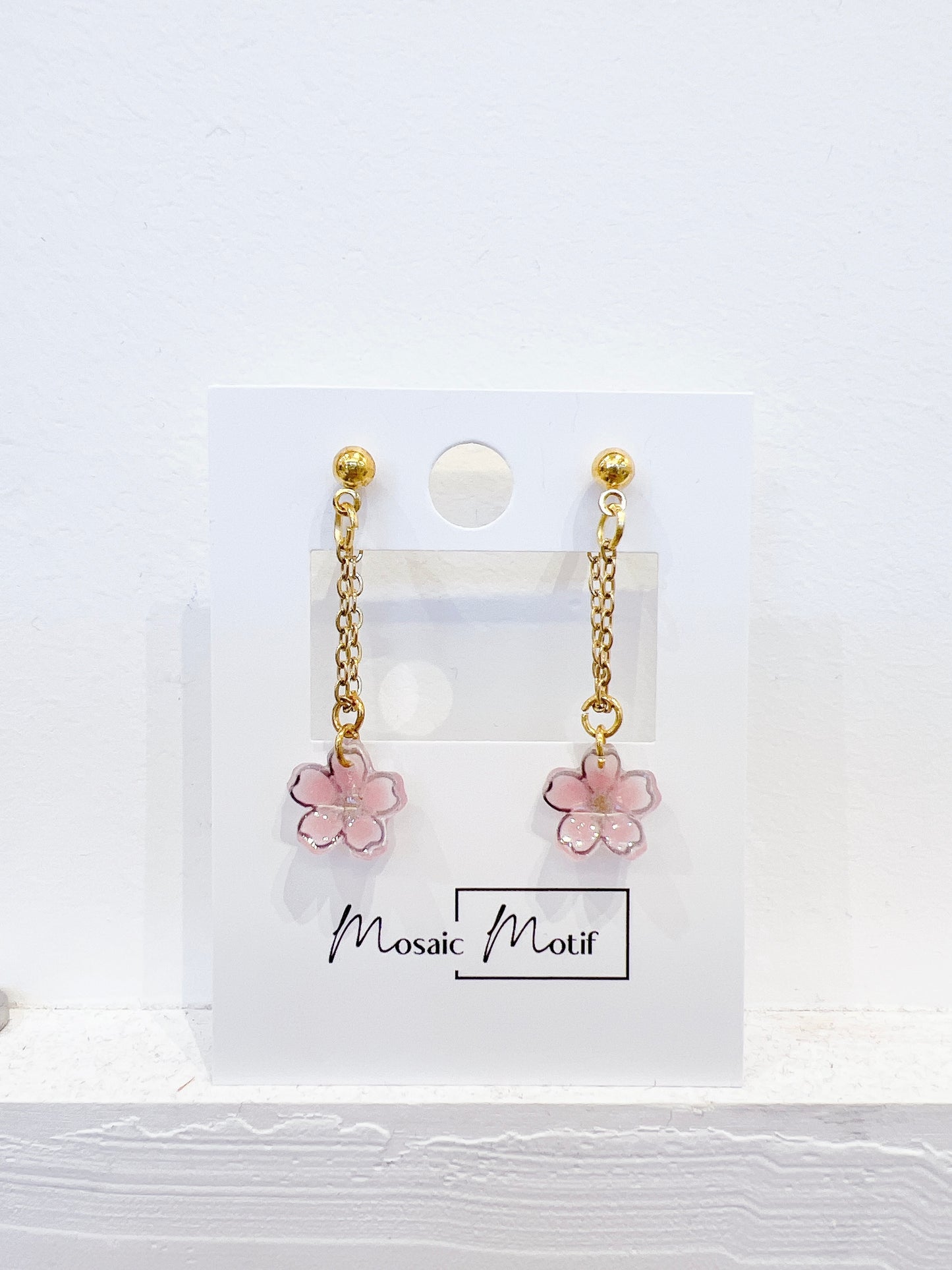 Floral earnings - earring back (multiple colours)