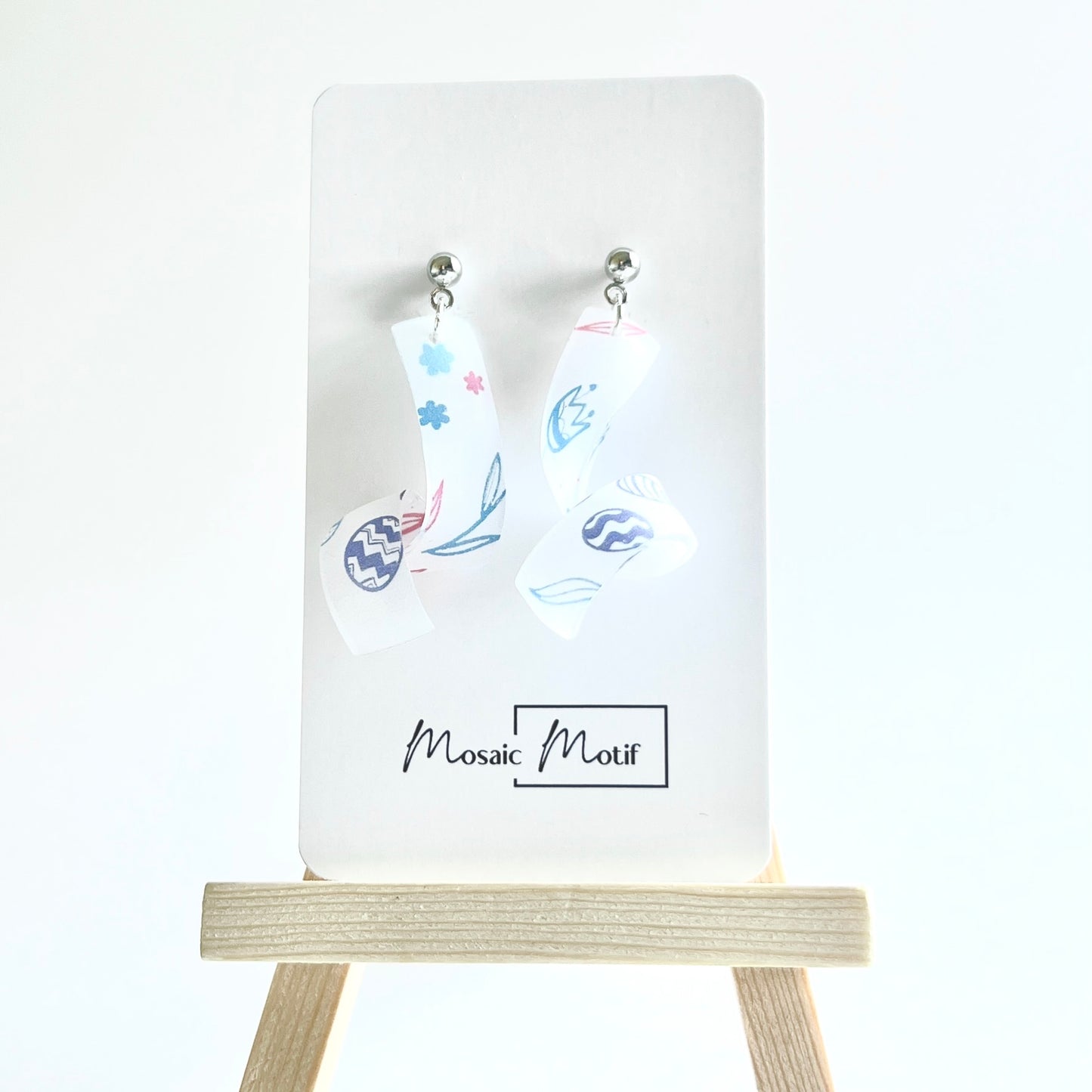Spiral dangle earrings (Spring)