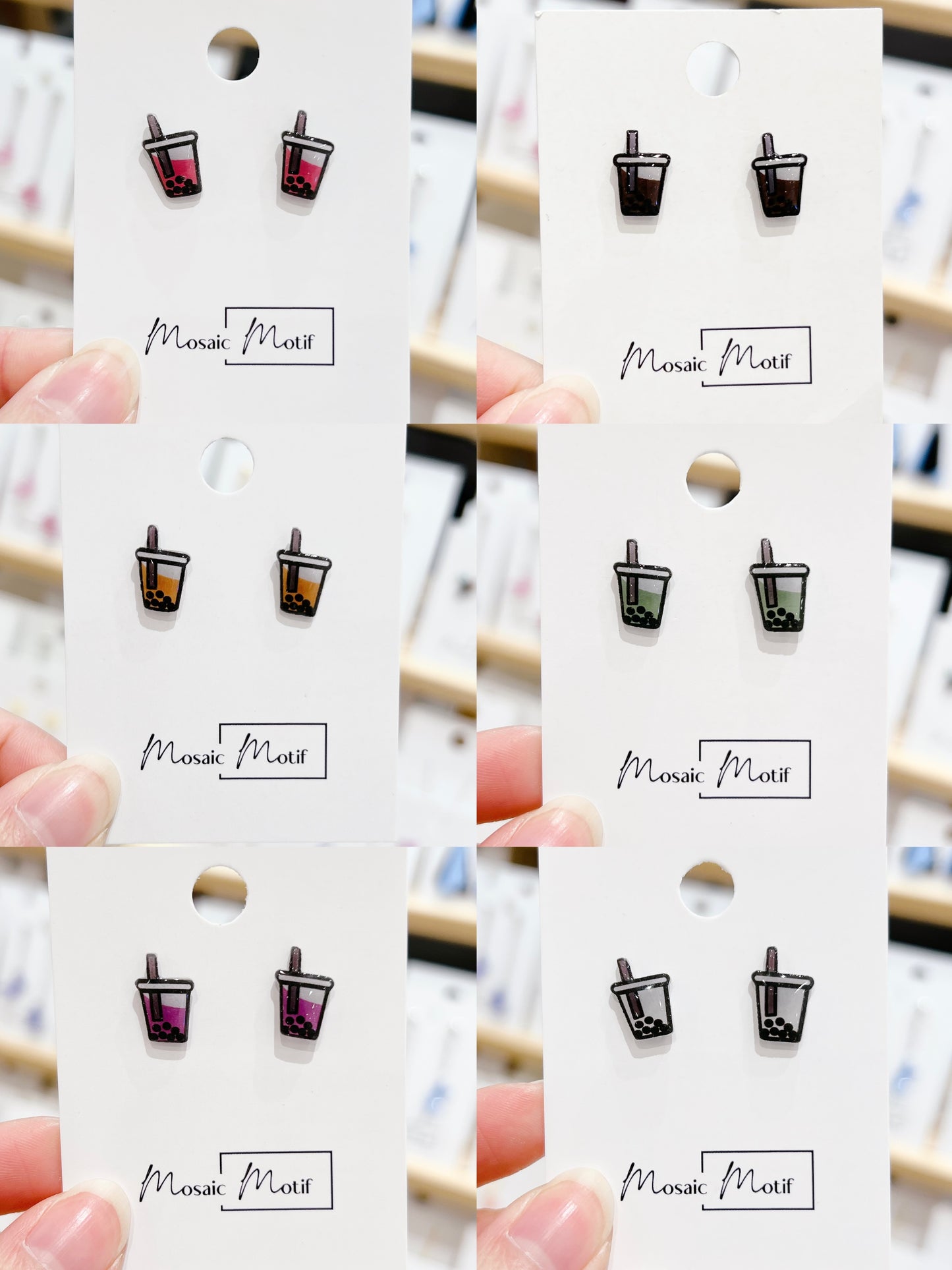 Bubble tea Chubby earrings