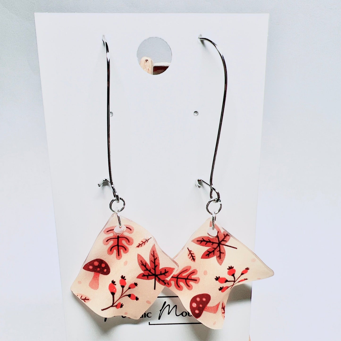 Handkerchief mini dangle earrings (Autumn vibe)