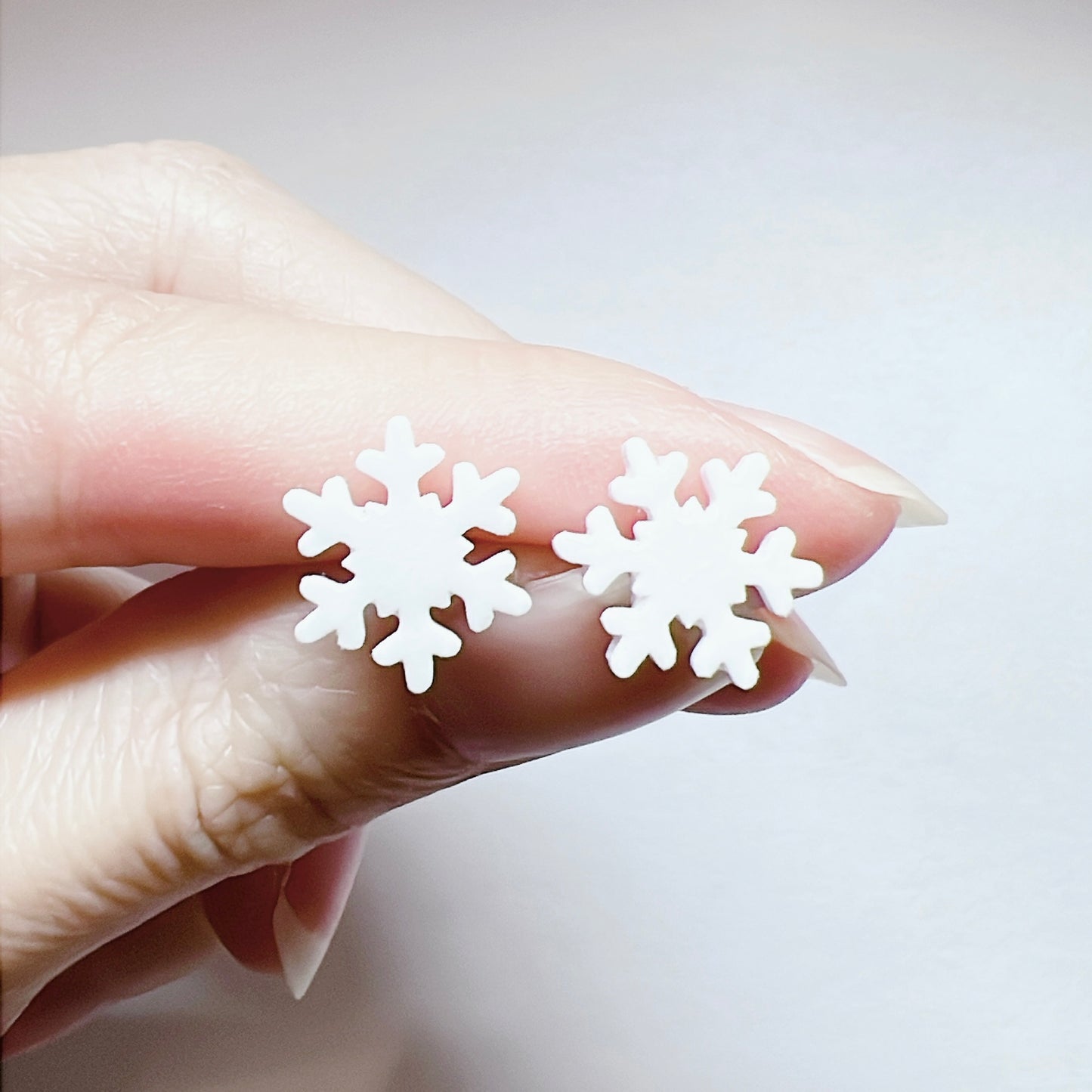 Xmas Christmas snowflake earrings - stud earrings