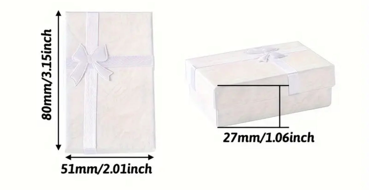 Earrings Jewelry Gift Box Gift Set - White