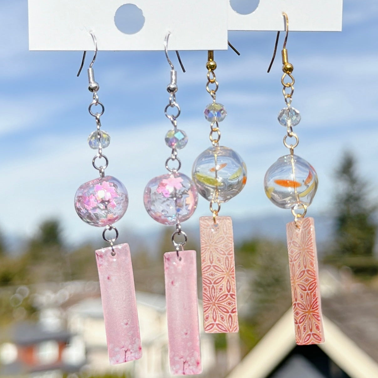 WIndbell dangle earrings