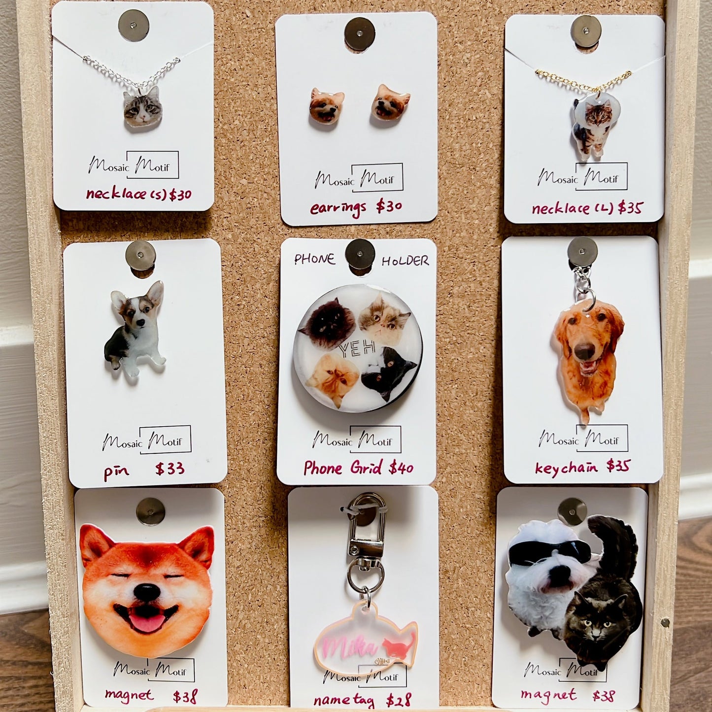 (๐พ) Custom Pet Portrait - Earrings