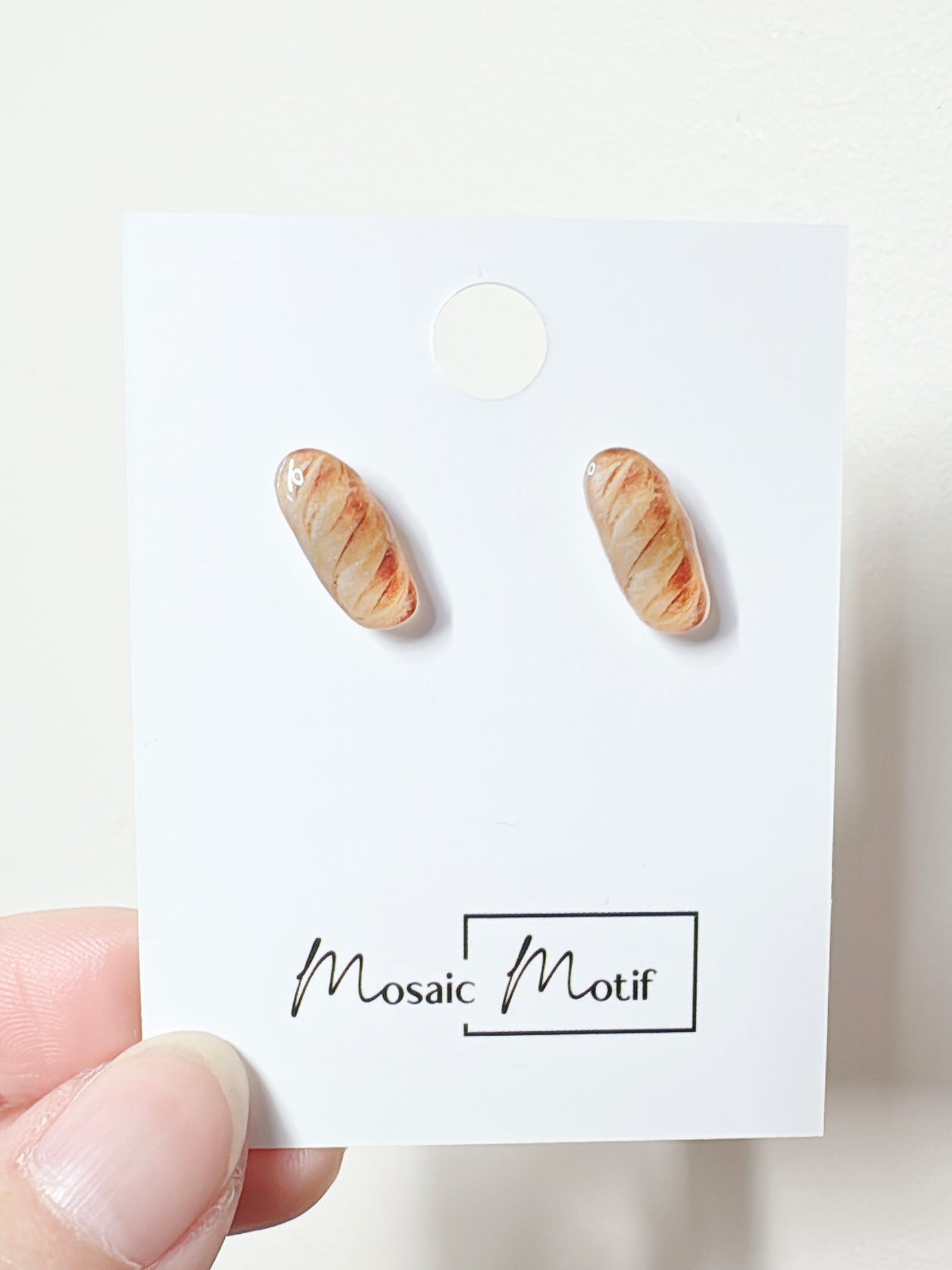 Pastry earrings stud