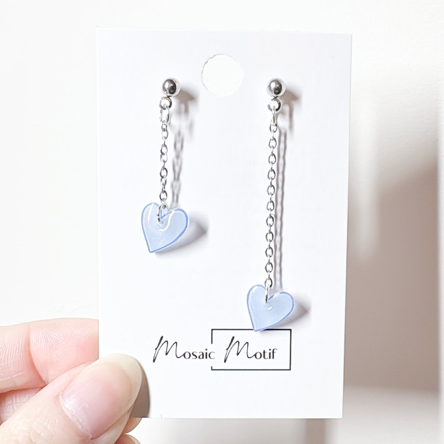 Valentine - heart dangle earrings (multiple colours)