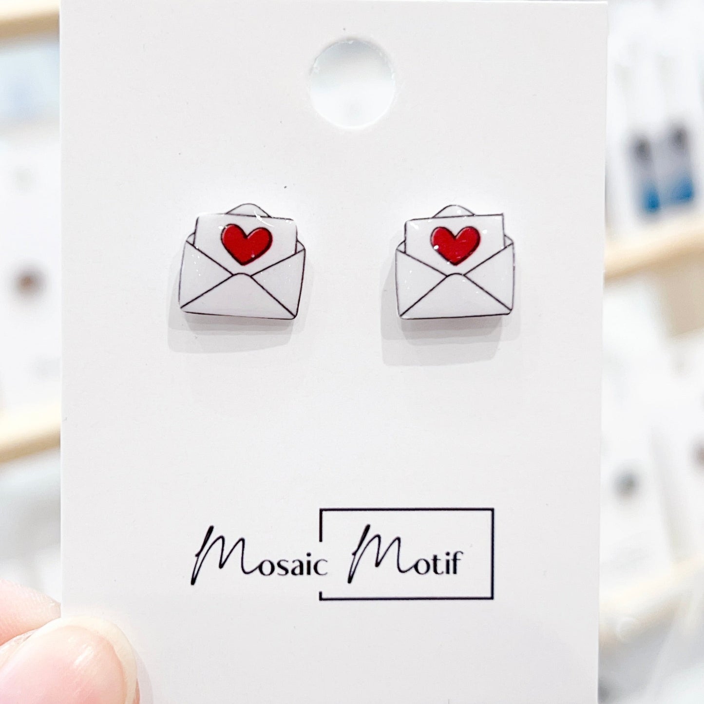 Lovemail stud earrings