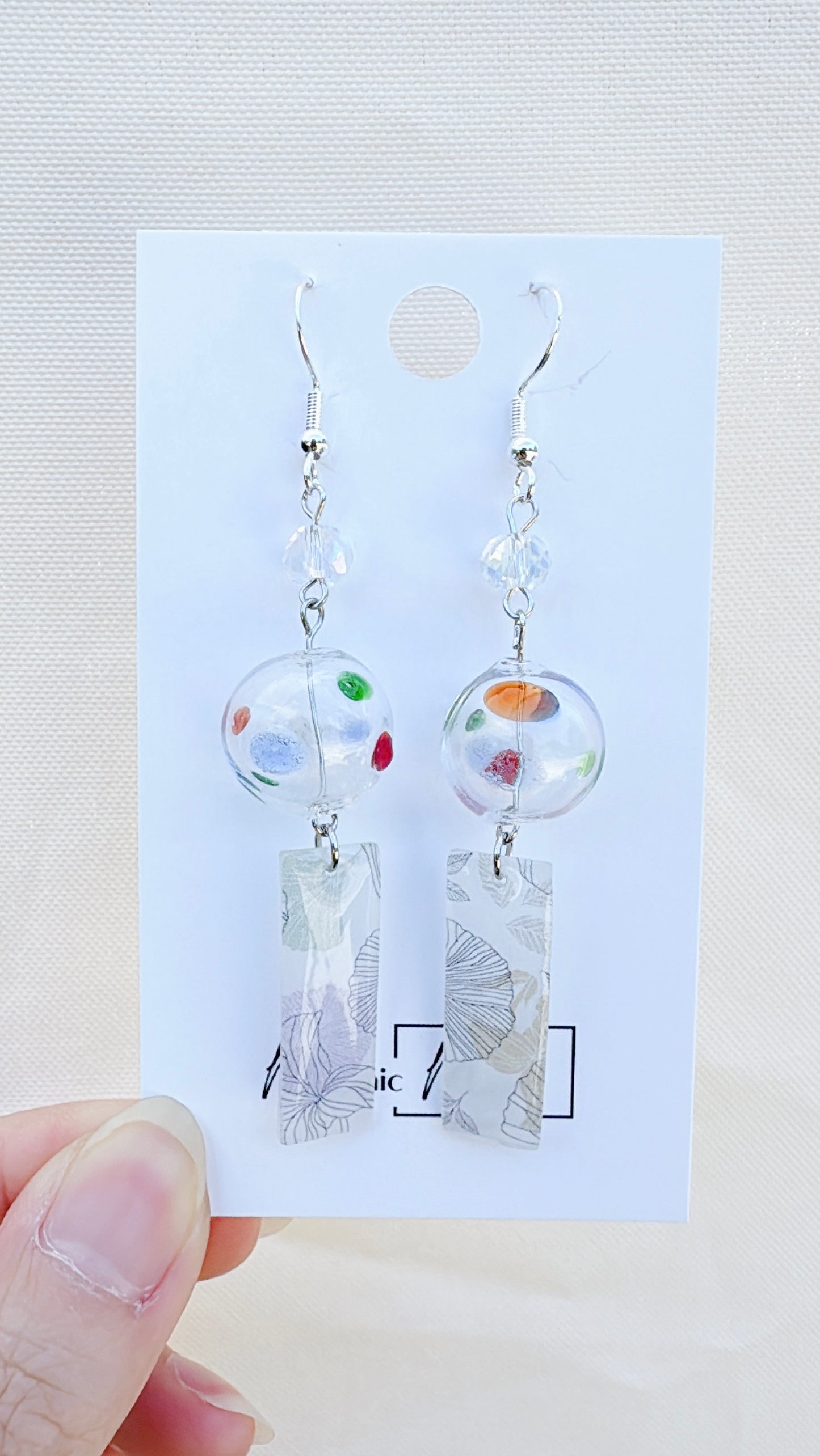 WIndbell dangle earrings