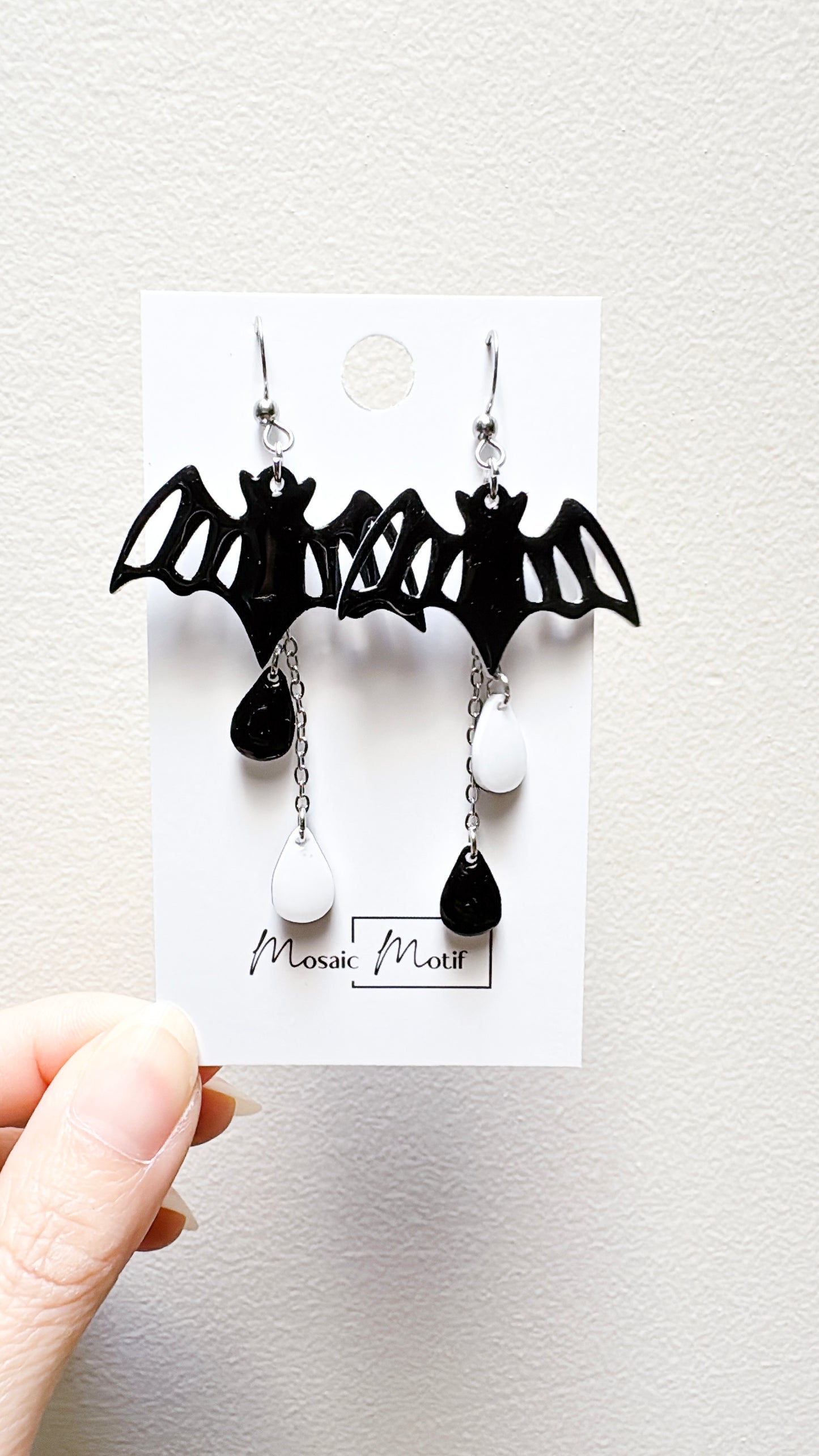 Halloween dangle earrings - Bat dangle