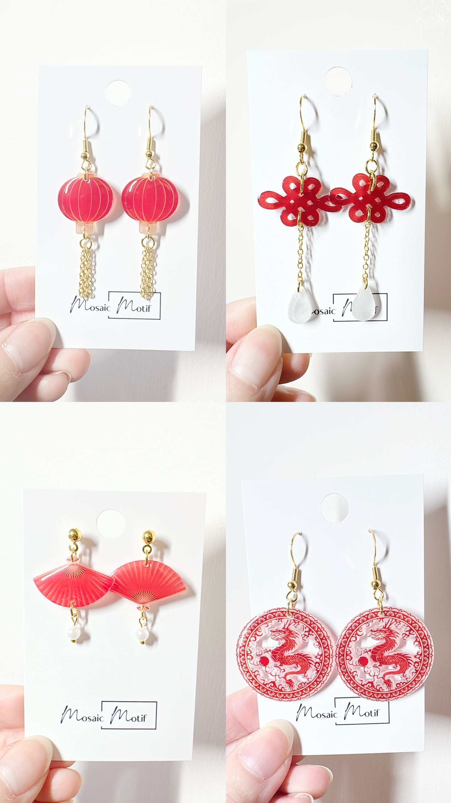 CNY - Lantern dangle earrings