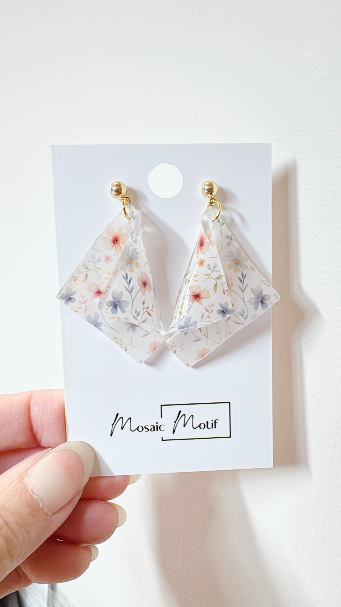 Handkerchief dangle earrings (Spring)