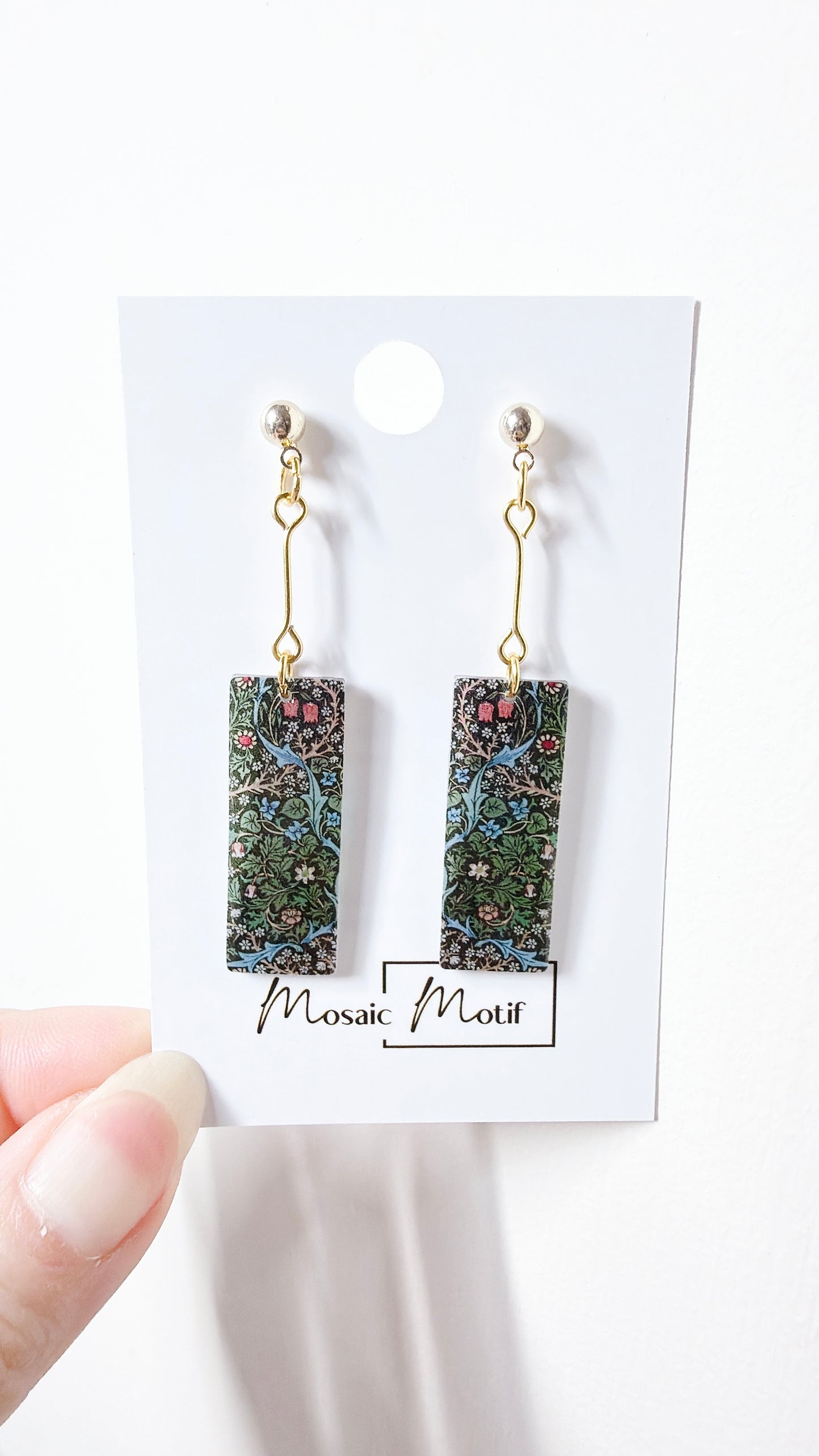 Oil painting earrings (Vintage style)