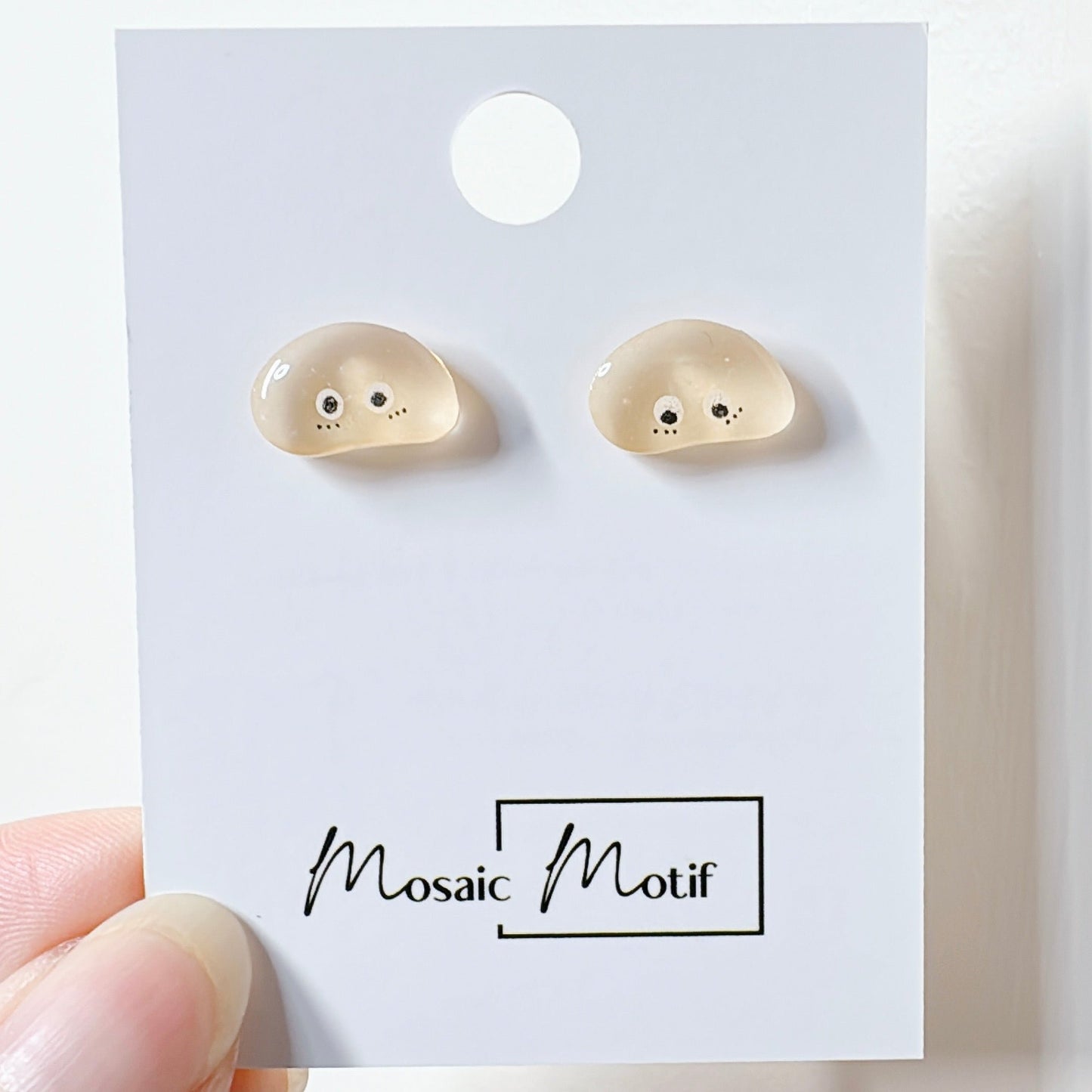 Jelly Bean earrings stud