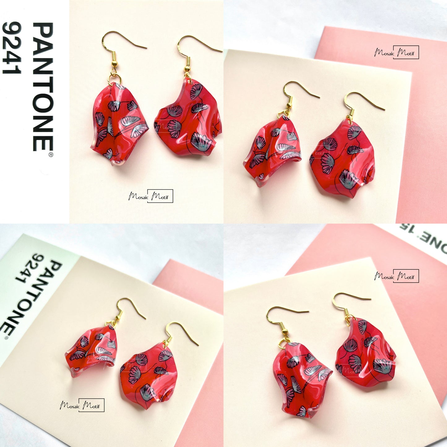 Handkerchief earrings - Dress Matching series (Made to order)
