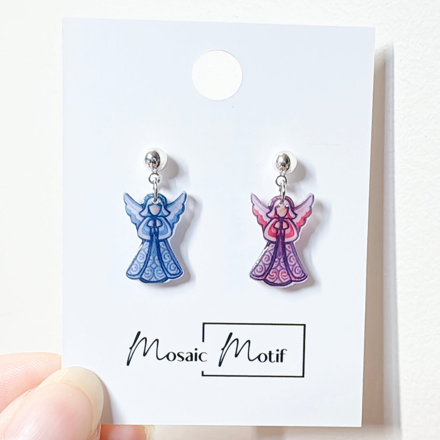 Xmas Christmas dangle earrings - Angel