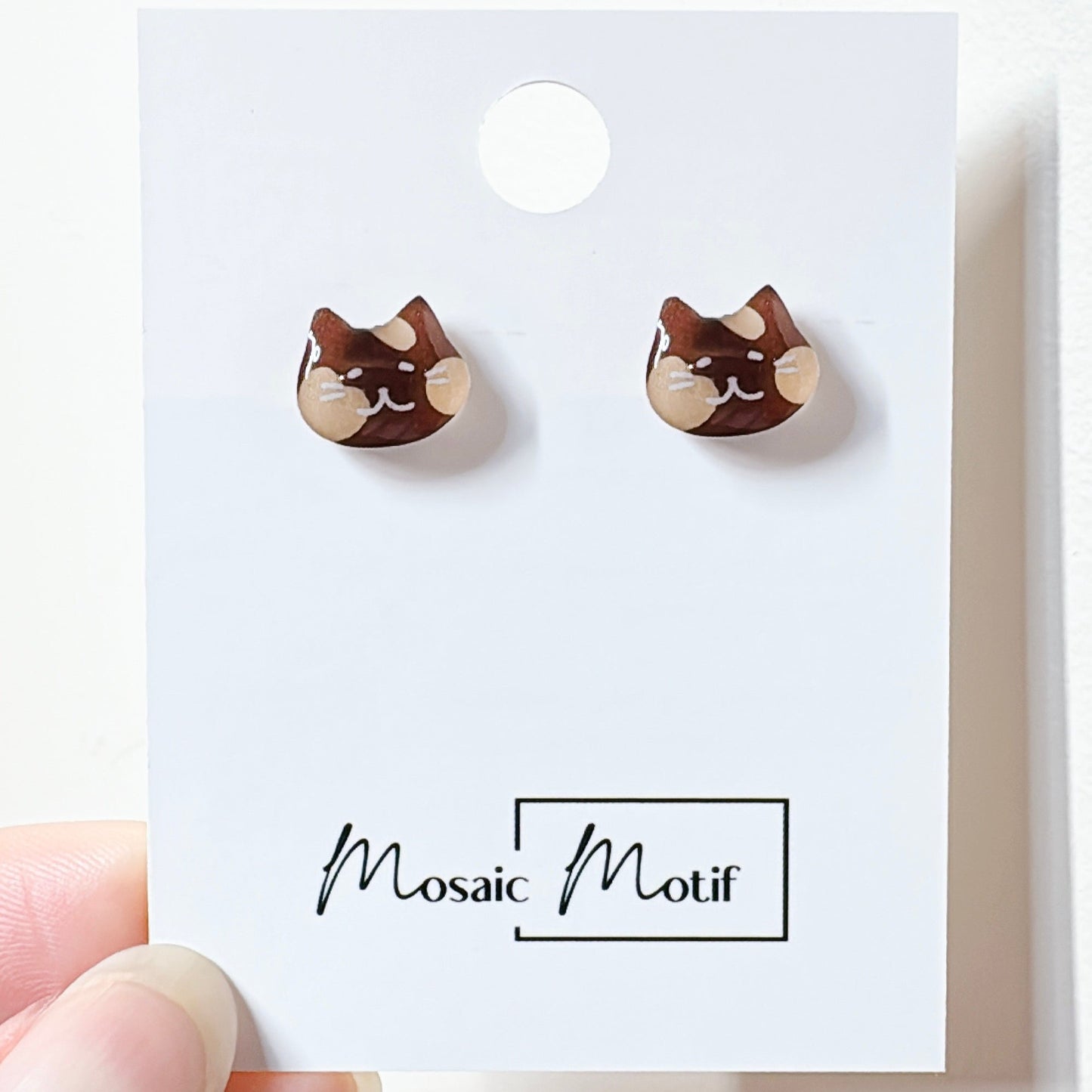 Cat earrings - Cat stud earrings (multiple colour)