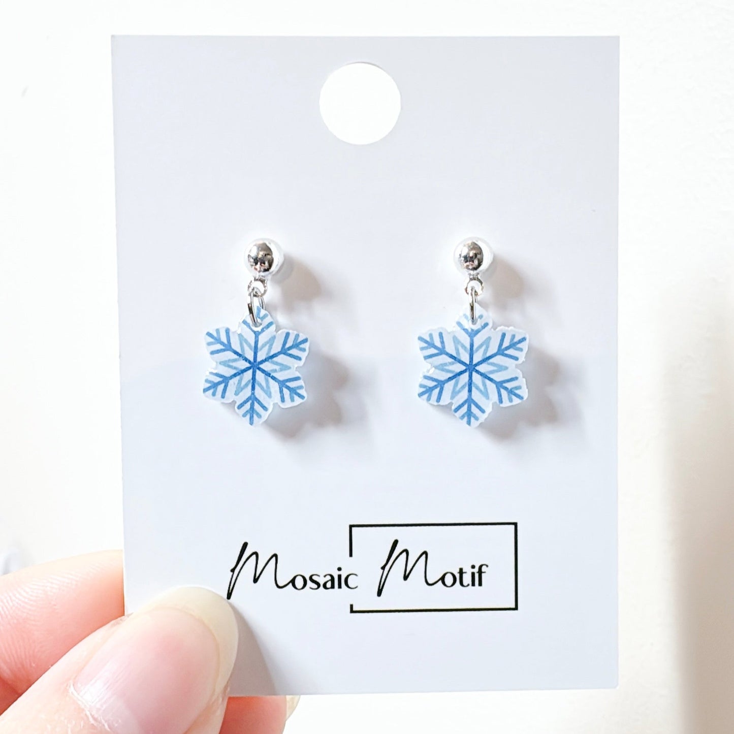 Xmas Christmas dangle earrings - Snowflake