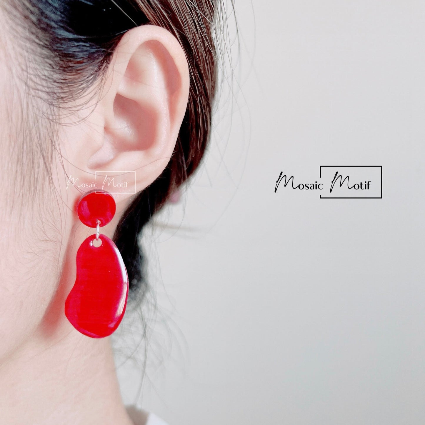 Gemstone dangle earrings
