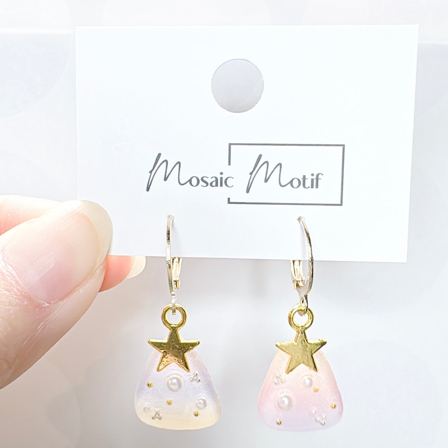 Xmas tree cutie earrings (Pearl)