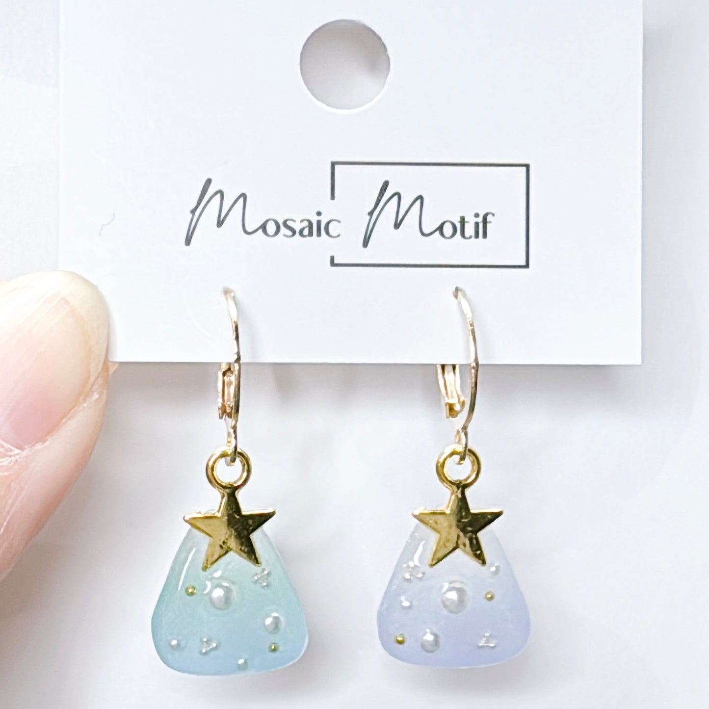 Xmas tree cutie earrings (Pearl)
