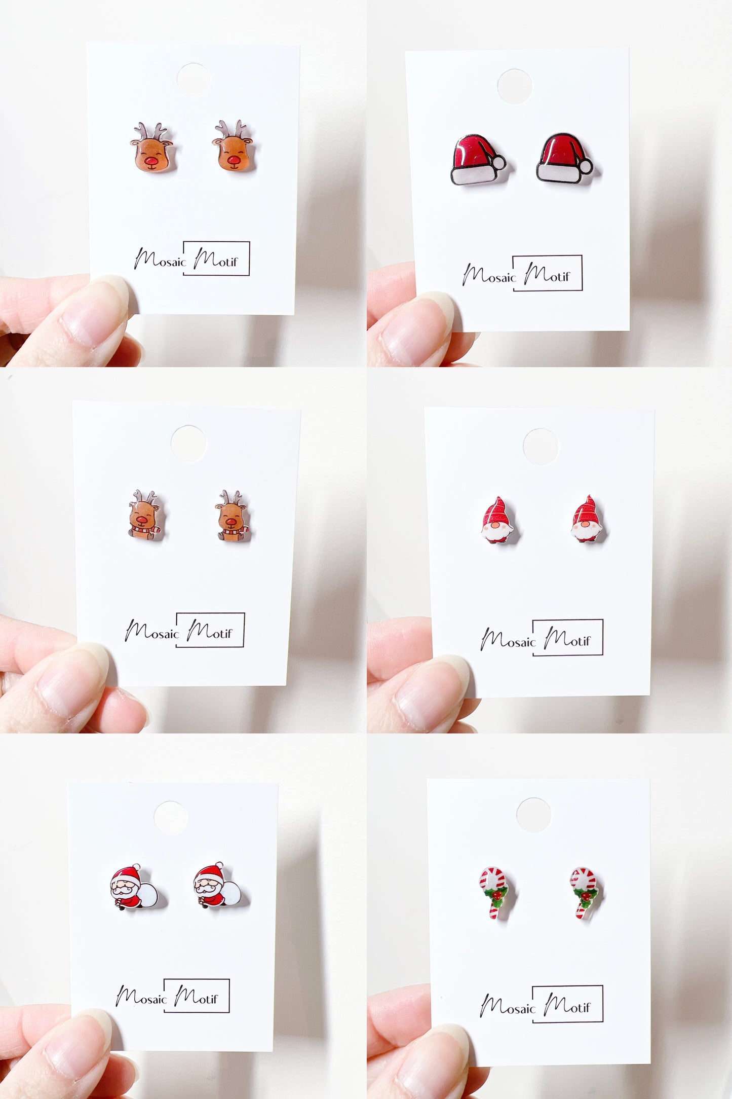 Xmas Christmas stud earrings - Deer