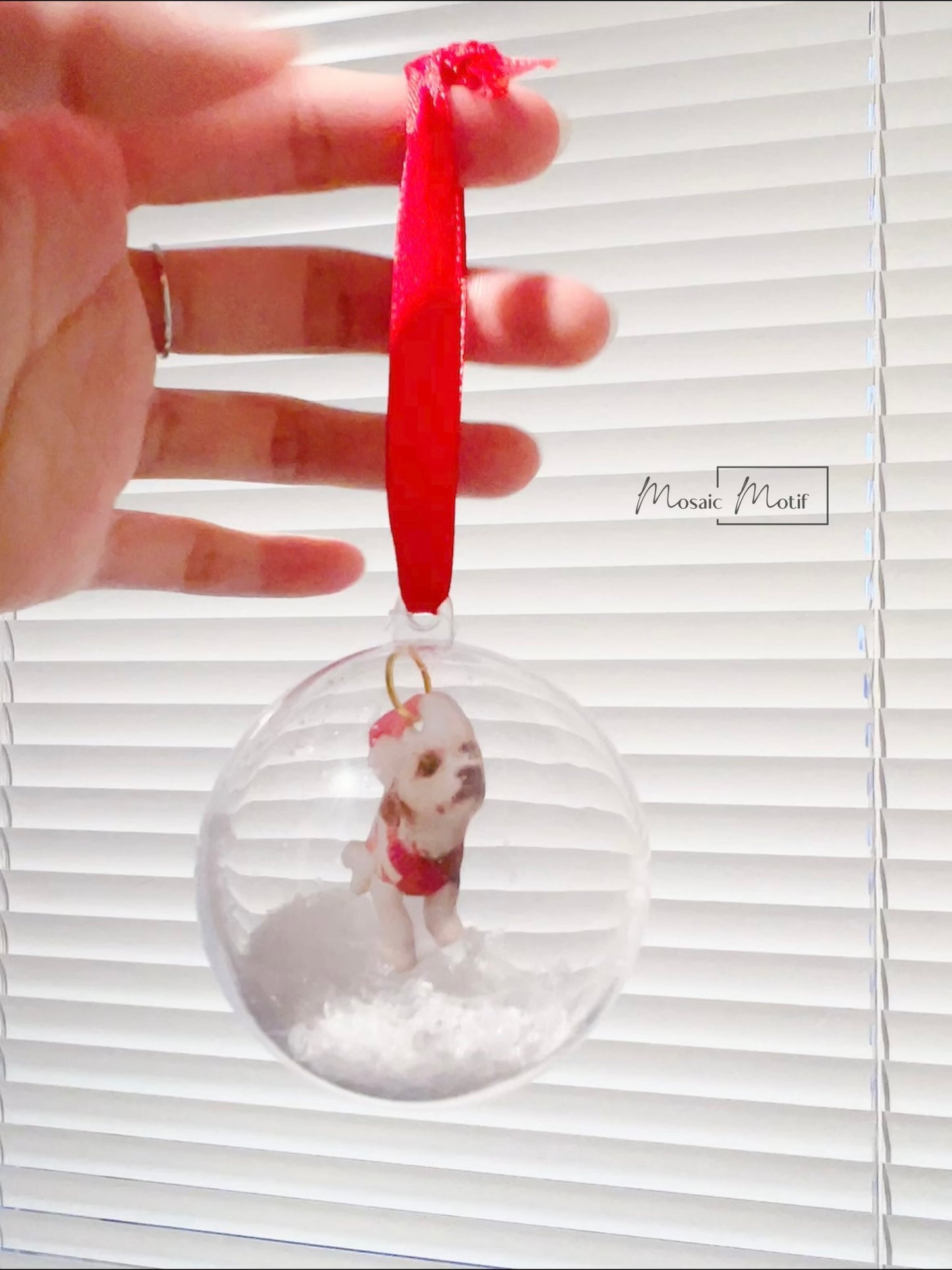(🐾) Custom Pet Portrait Ornament Ball
