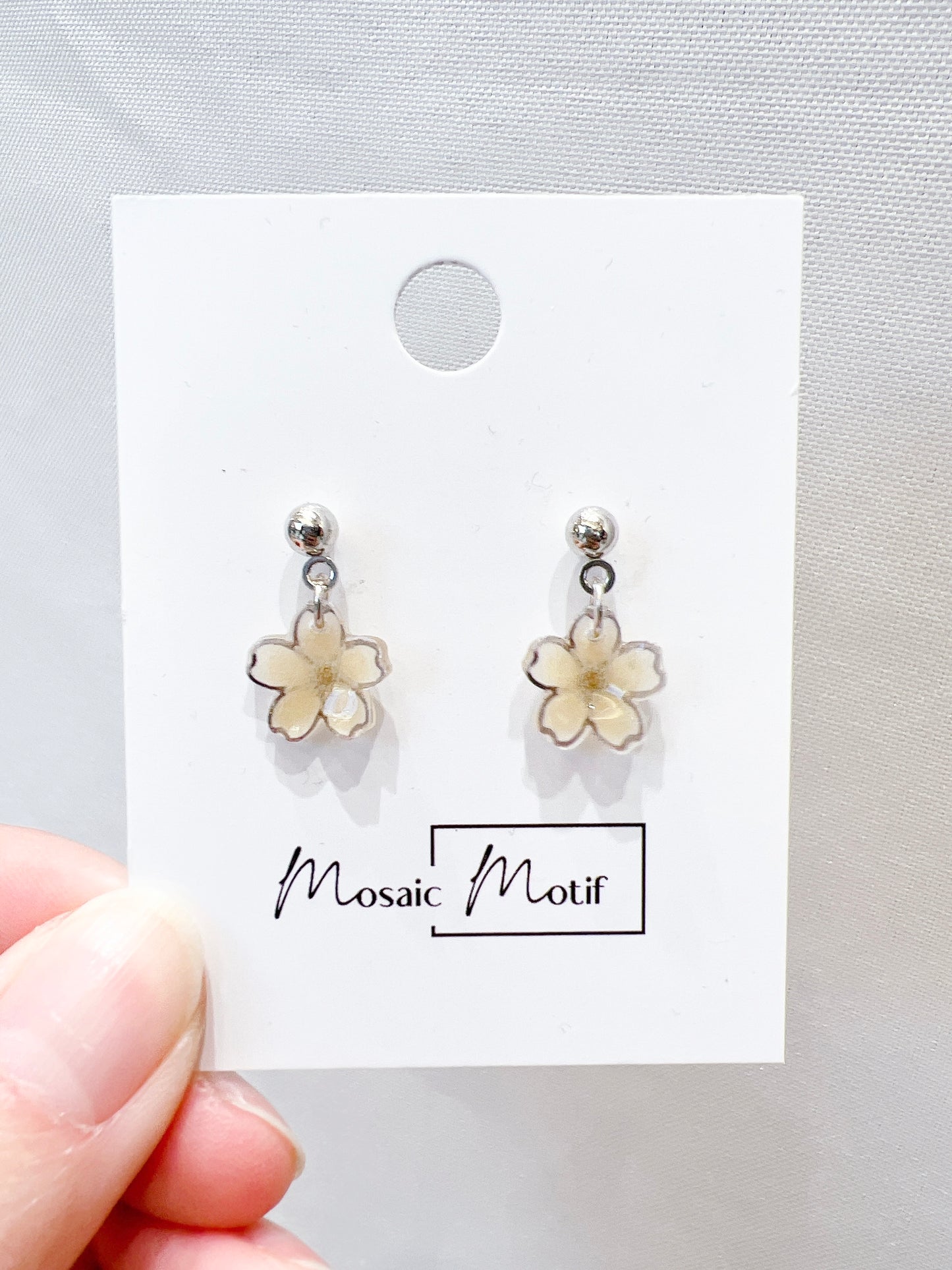 Floral earnings - dangle (multiple colours)