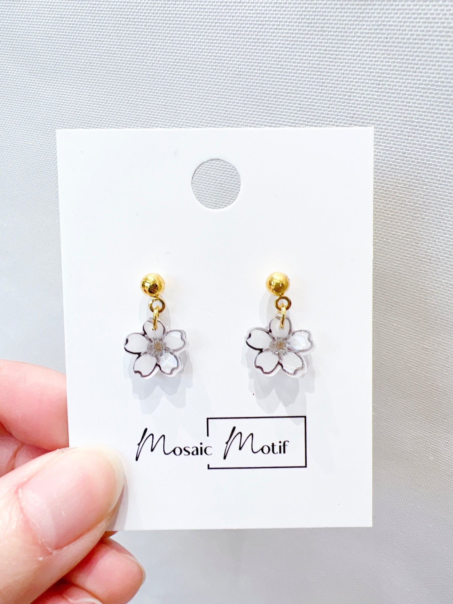 Floral earnings - dangle (multiple colours)