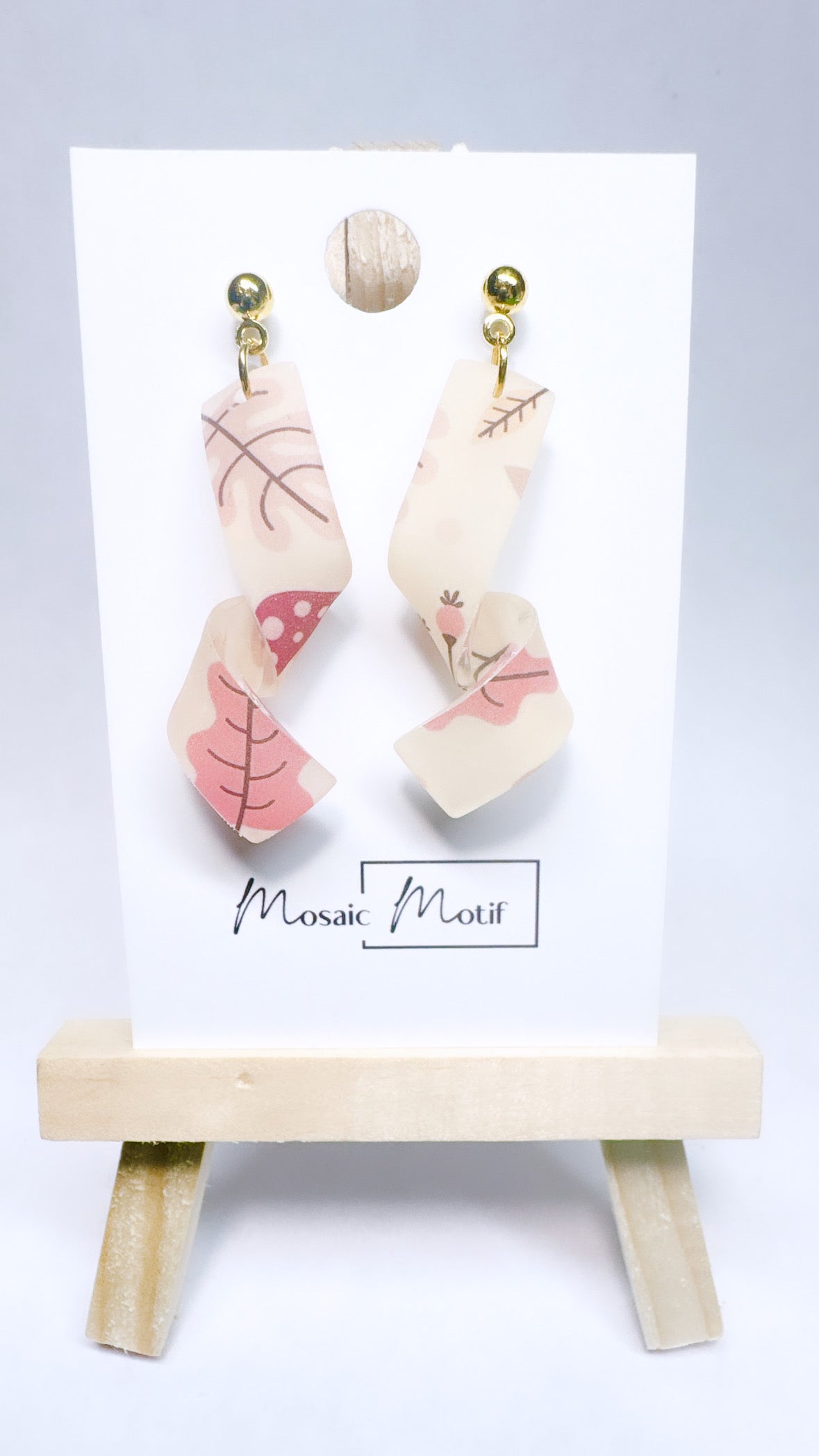 Spiral dangle earrings (Autumn vibe)