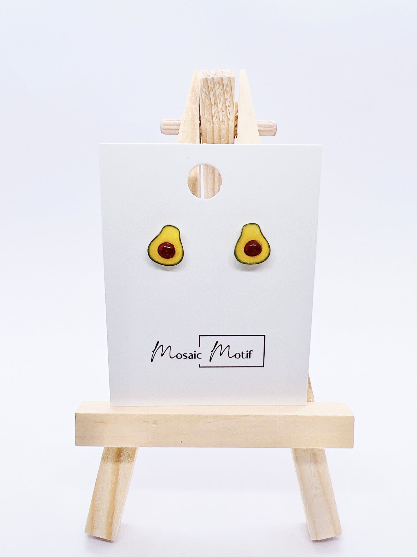Breakfast earrings stud (toast, bacon, egg, mushroom, avocado)
