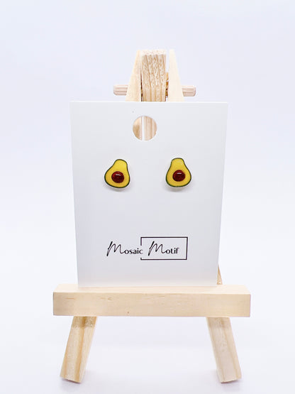 Breakfast stud earrings (toast & bacon, egg, mushroom, avocado)