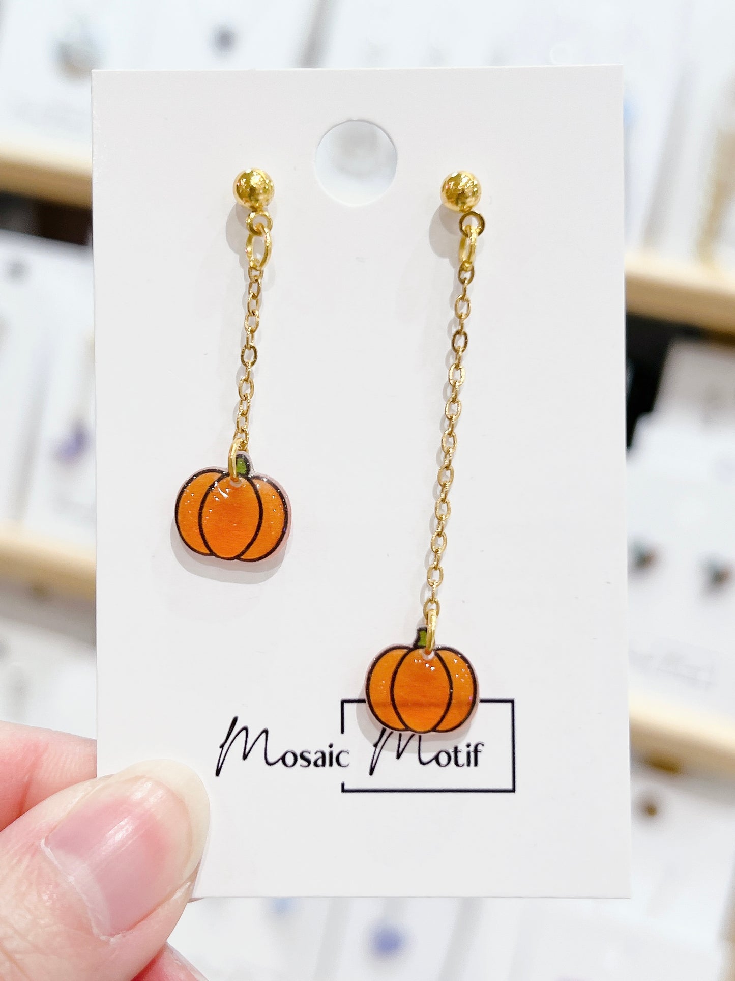 (🎃) Halloween dangle earrings (pumpkin, bat, spider)