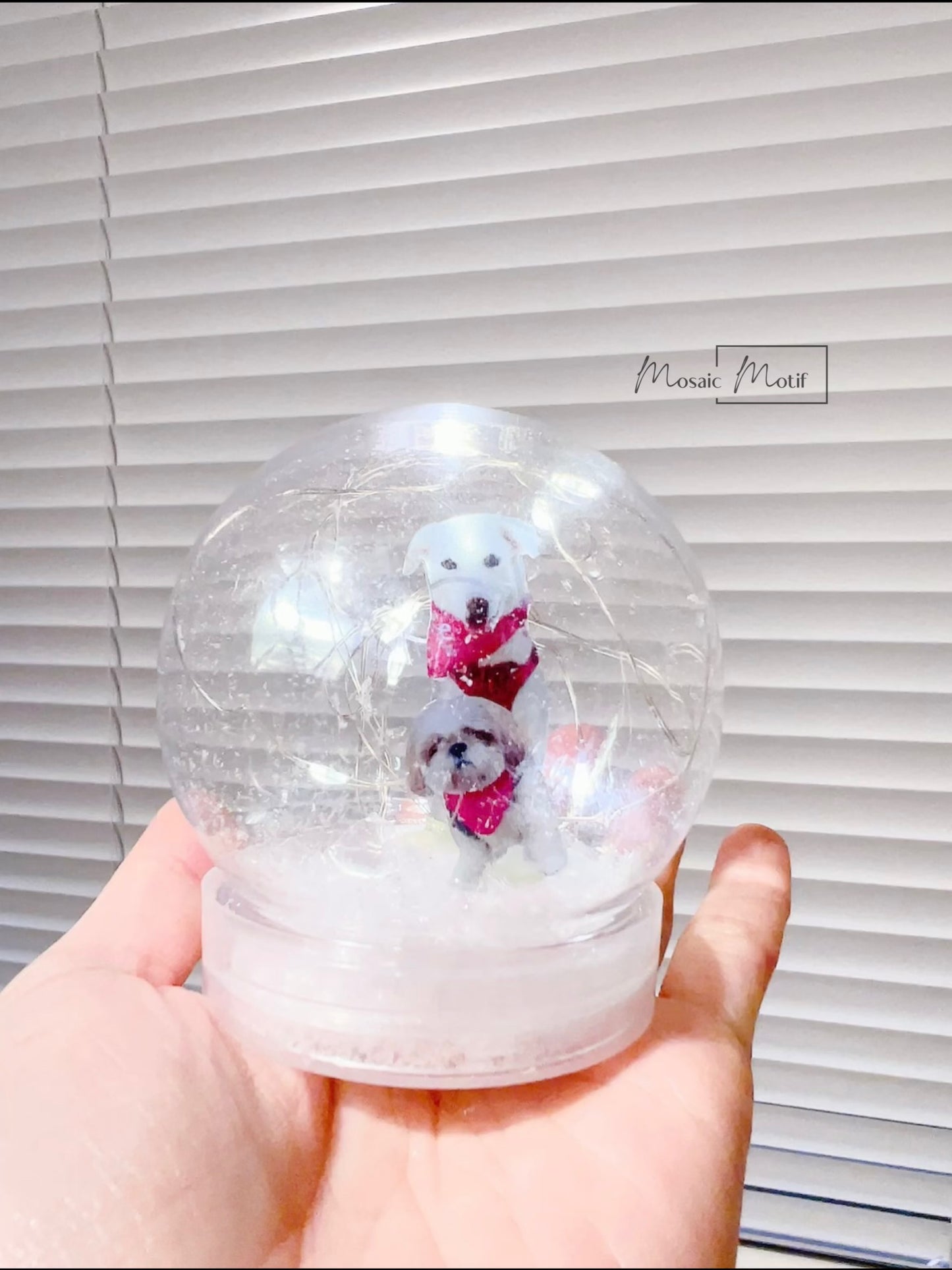 (🐾) Custom Pet Portrait LED Snow Globe