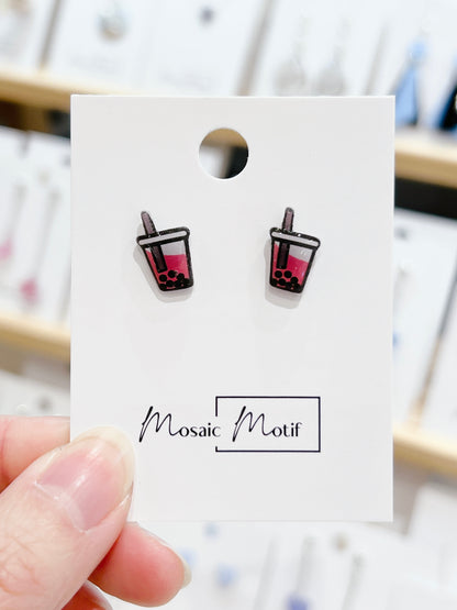 Bubble Tea earrings (multiple colours)