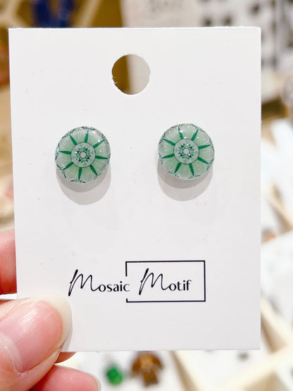 Kaleidoscope stud earrings (multiple styles)