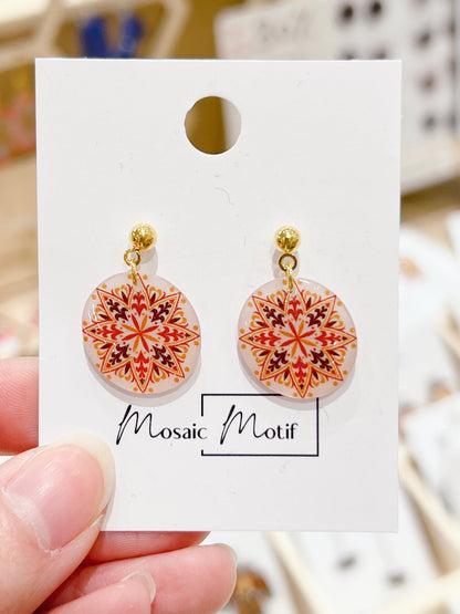 Kaleidoscope dangle earrings (multiple styles)