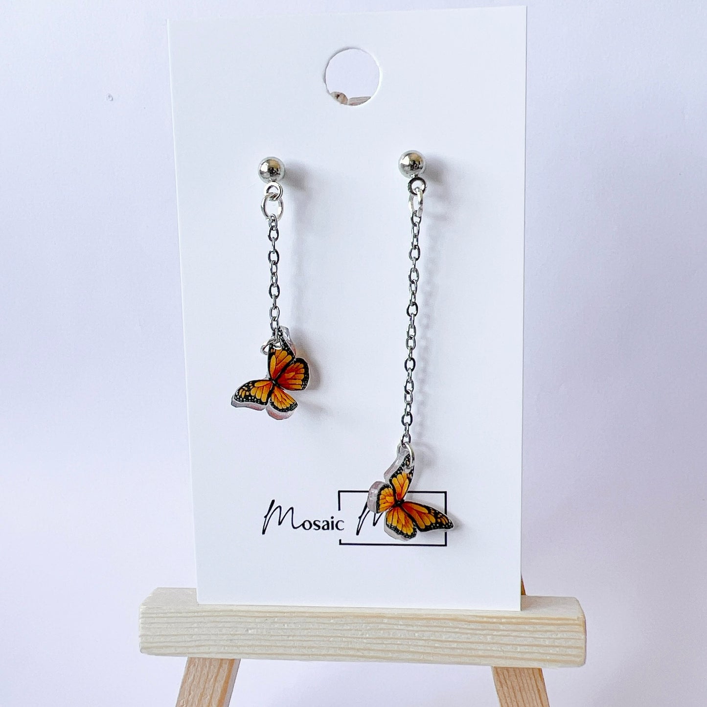 Butterfly earrings (multiple colours)