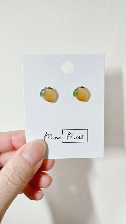 Fruit stud earrings (multiple styles)