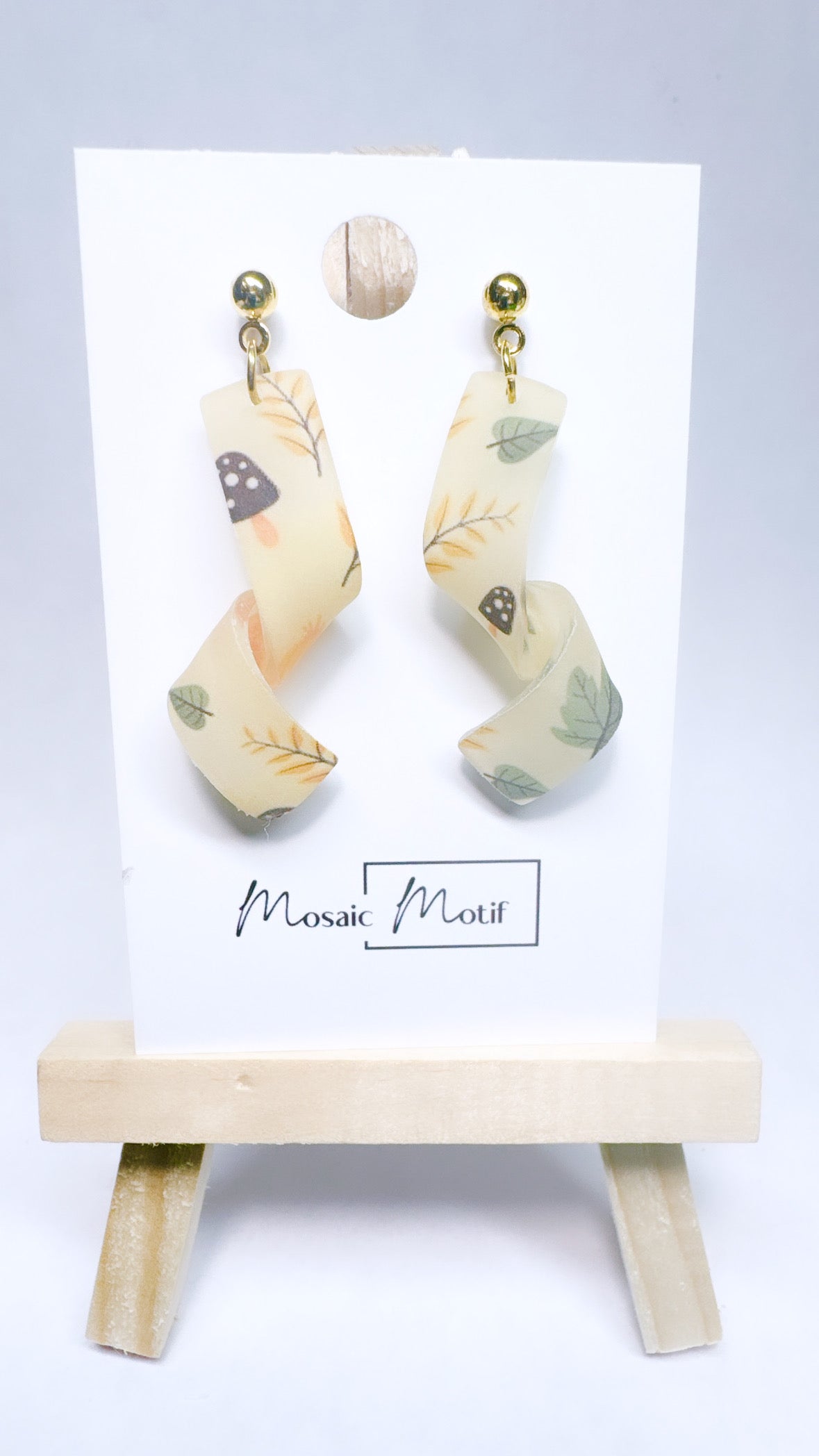 Spiral dangle earrings (Autumn vibe)