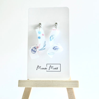 Spiral dangle earrings (Spring)