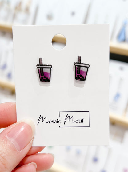 Bubble Tea earrings (multiple colours)