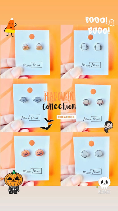 Halloween stud earrings (multiple styles)