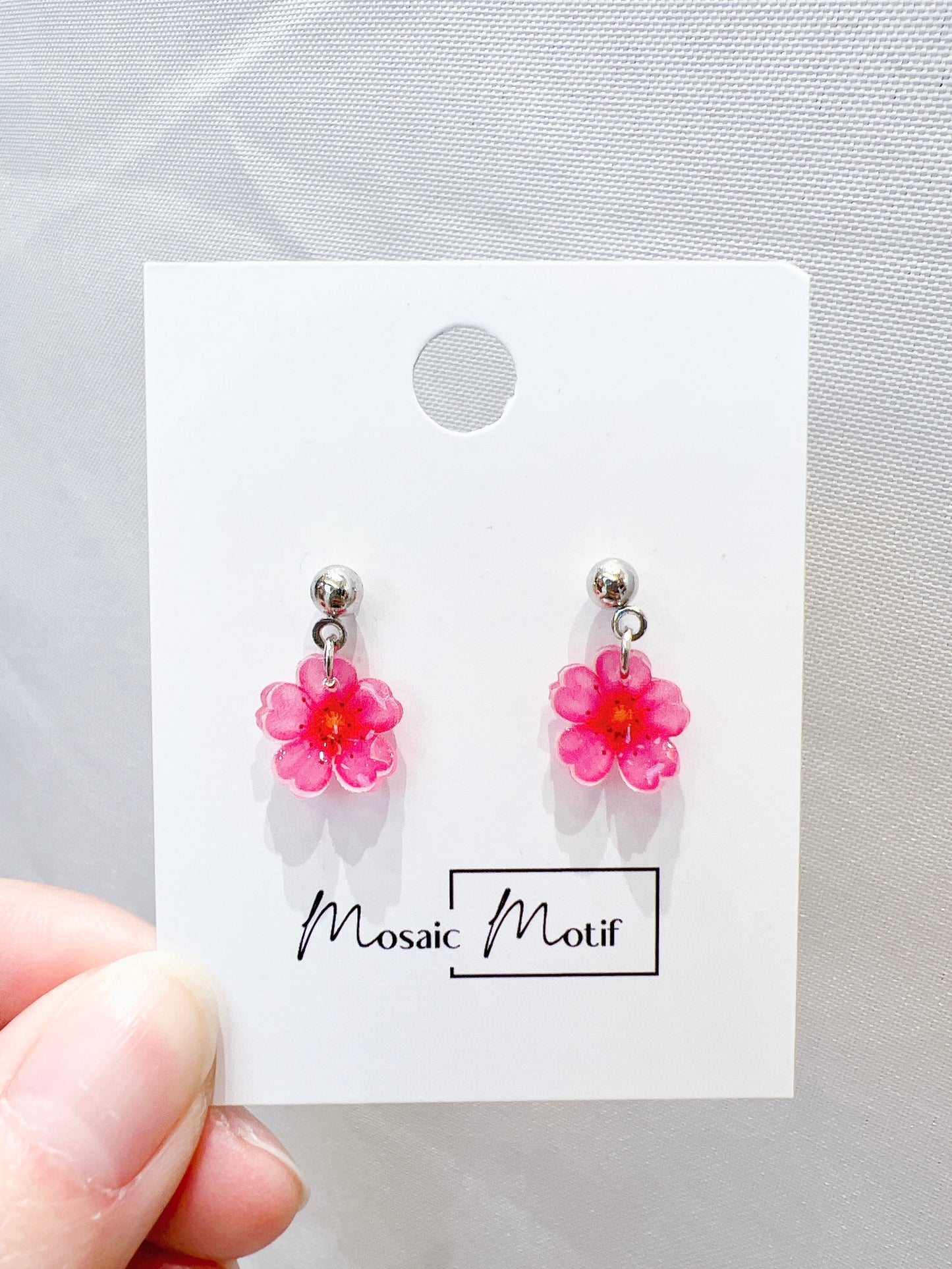 Floral earnings - dangle (multiple colours)
