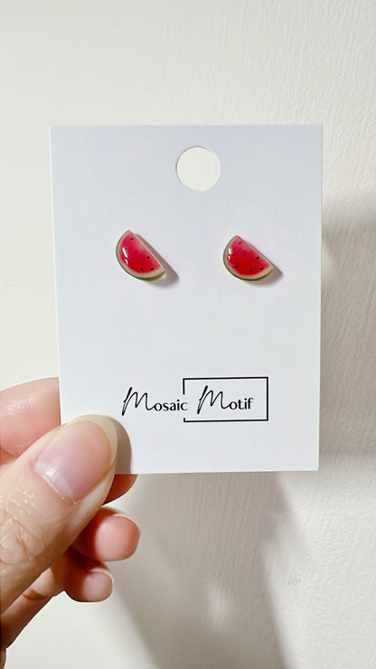 Fruit stud earrings (multiple styles)