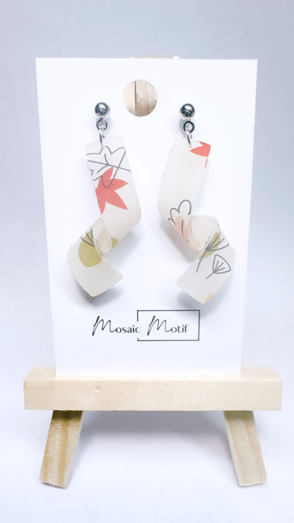 Spiral dangle earrings (Autumn vibe)
