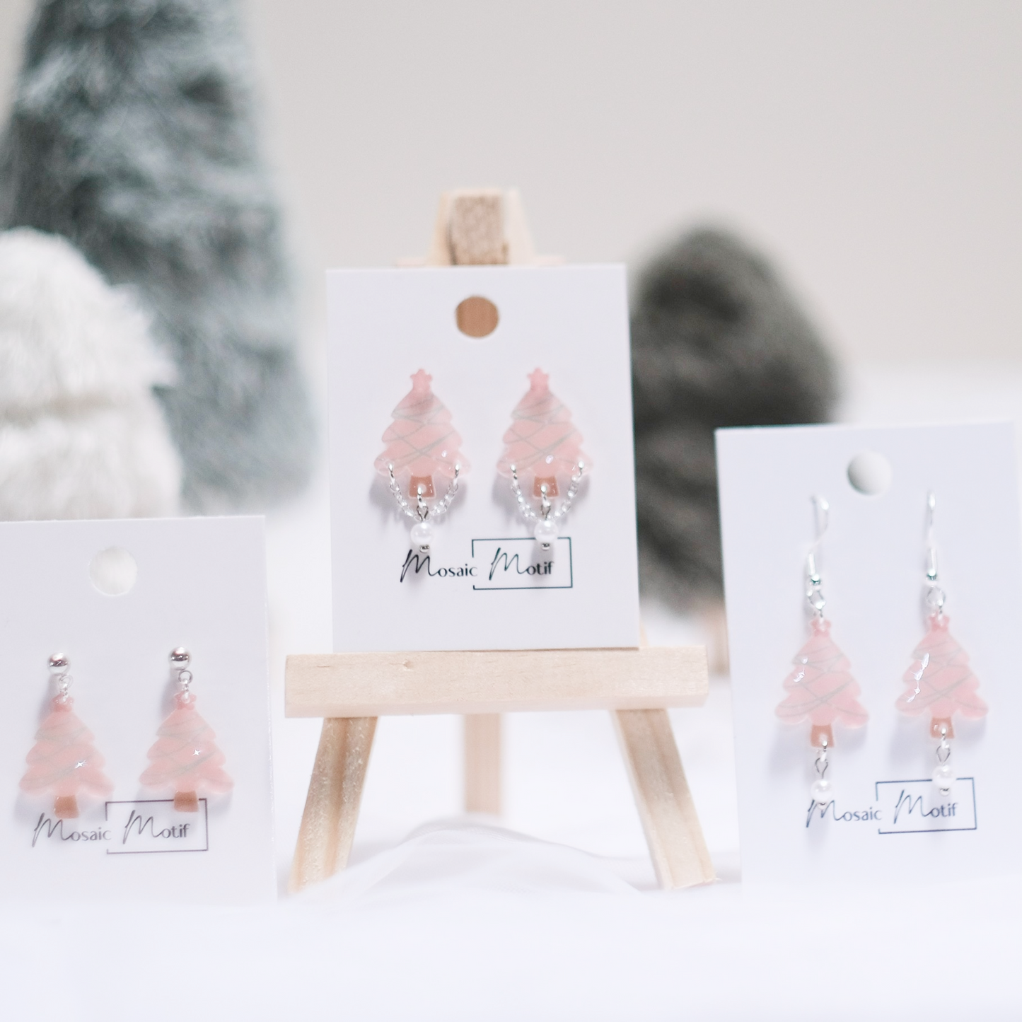 Xmas Tree earrings - chain