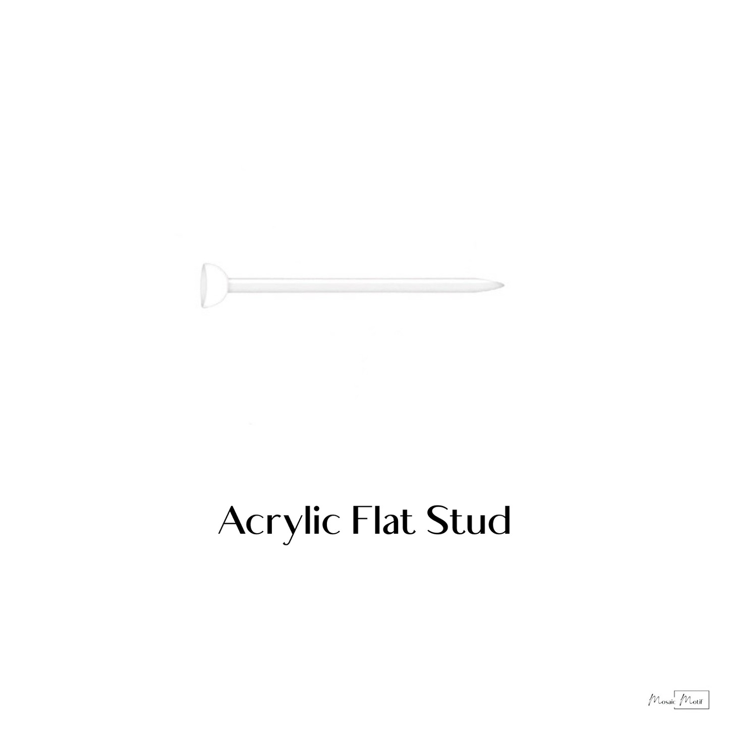 (🔗) Earrings add on - Acrylic flat stud backing