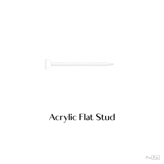 (🔗) Earrings add on - Acrylic flat stud backing
