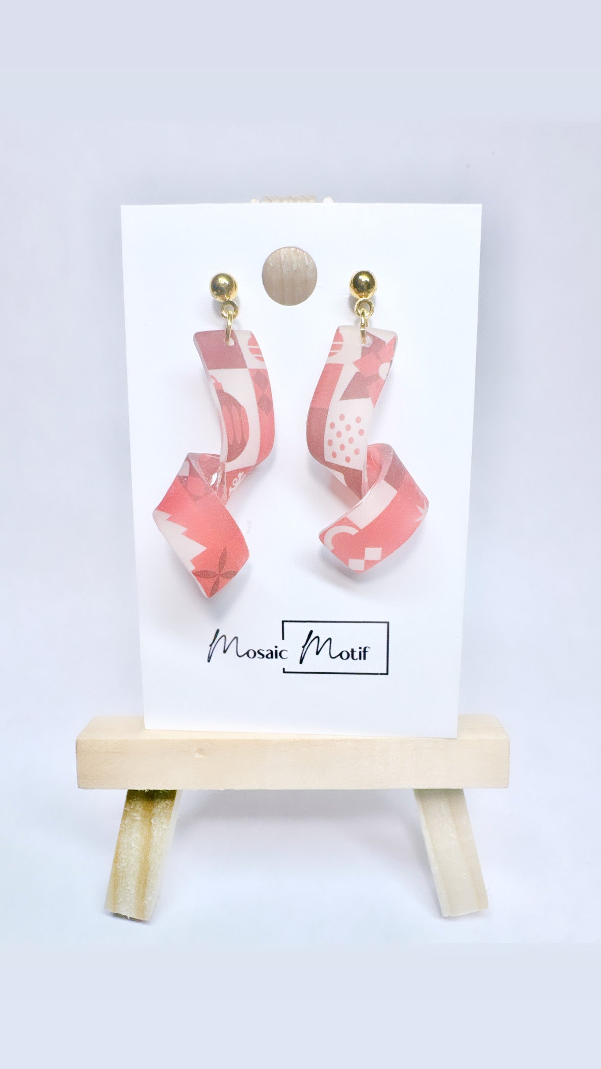 Spiral dangle earrings (Winter vibe)
